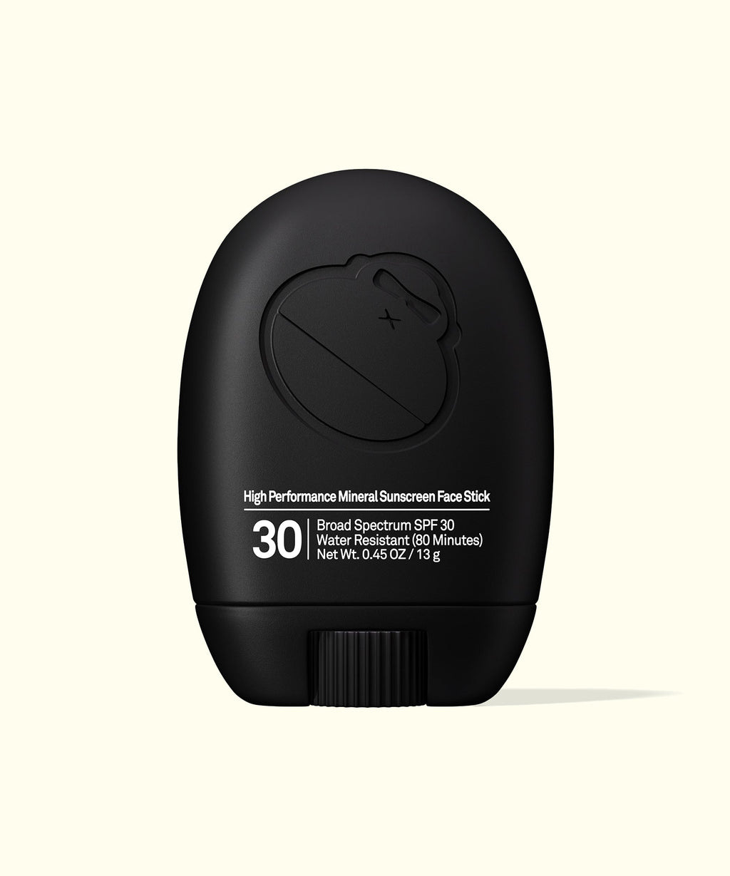 Sun Bum Signature SPF 30 Mineral Face Stick with broad spectrum SPF 30 and water resistant formula in black case