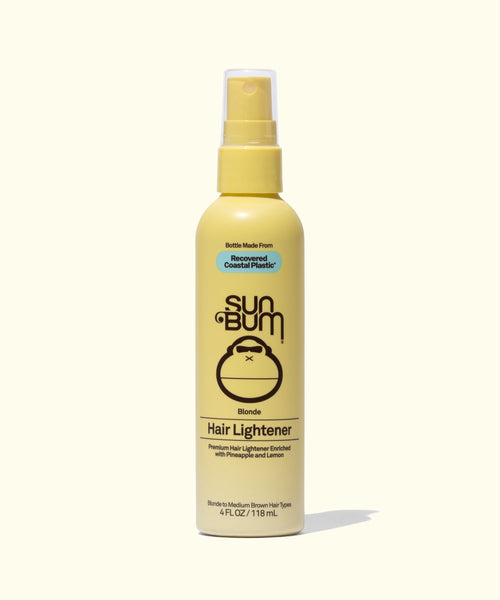 Sun Bum Blonde Hair Lightener spray bottle for brightening hair with pineapple and lemon extract